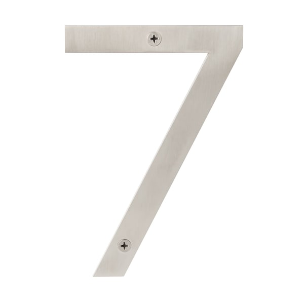 Sure-Loc Hardware Sure-Loc Hardware Stainless Steel House Number, 6, No. 7, Satin Stainless HNSS6-7 SS - main